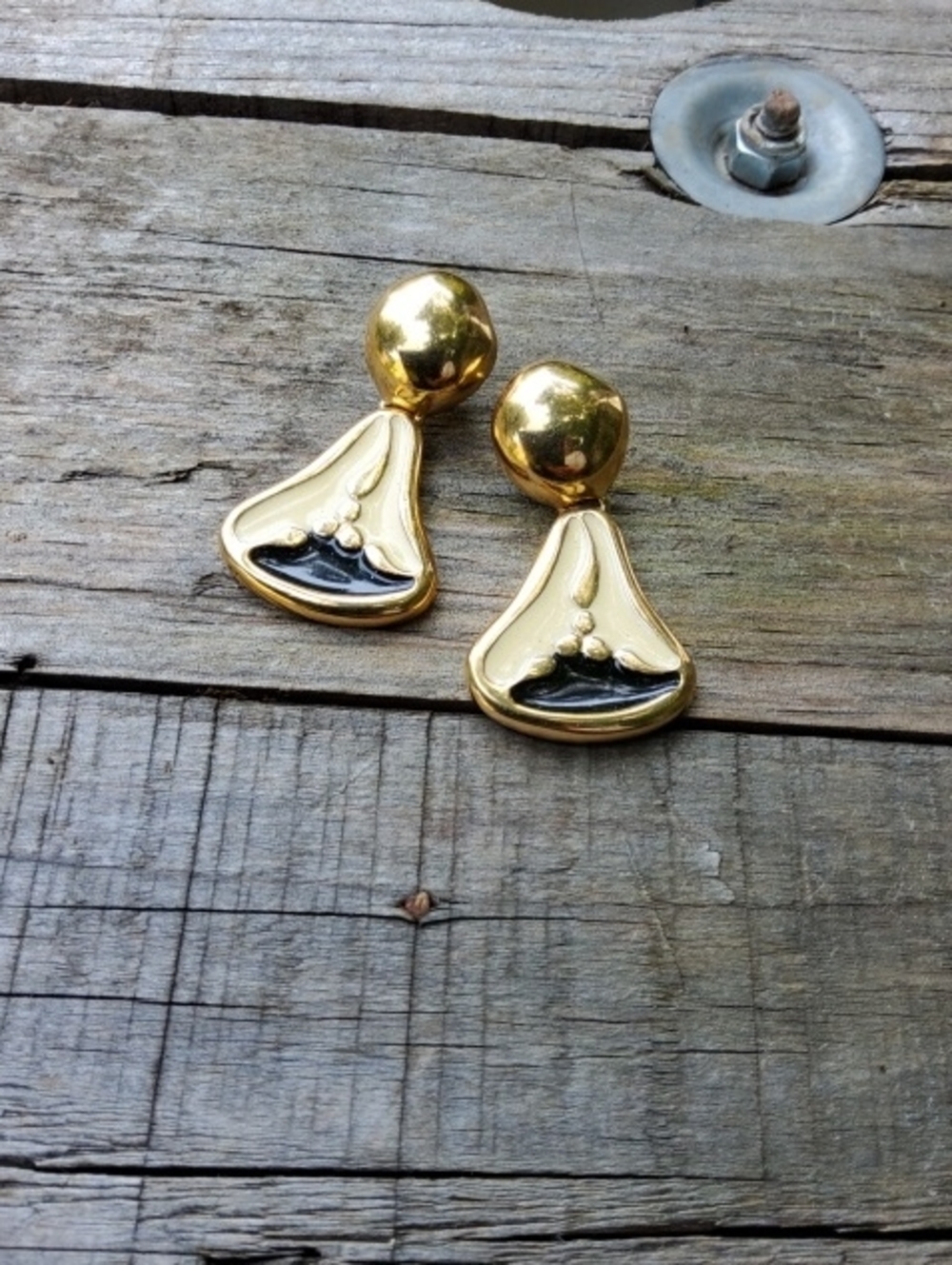 Vintage Givenchy Dangle Earrings gold plated